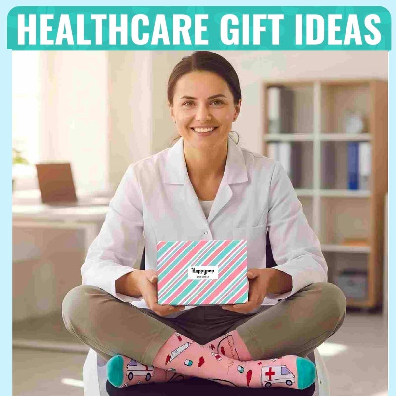 Happy Pop HAPPYPOP Doctor Nurse Socks for Women - Funny Doctors Nurses Gifts Nursing Students Gifts for Female New Nurse Graduation Gift CNA Gift - Image 5